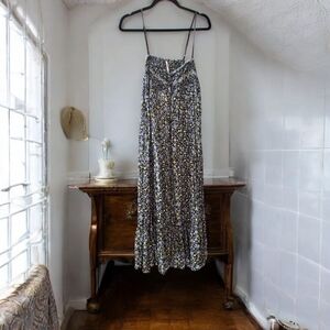 Floral Maxi Dress with Spaghetti Straps